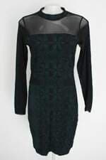 vestido cândida ferreira feminino verde com tule