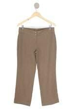 calça de lã kampai feminina bege