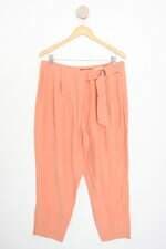 calça de tecido Renner feminina laranja com aplique