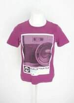 camiseta zara masculina estampada com silk