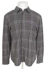 camisa armani exchange masculina cinza xadrez