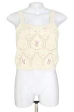 cropped Renner tricô feminino bege