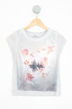 camiseta kids cinza com paetê