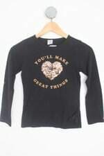 camiseta havefun kids preta com paetê