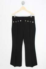 calça de tecido Zara feminina preta