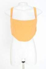 top sommer feminino laranja