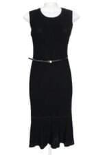 vestido Calvin Klein feminino preto com cinto e forro