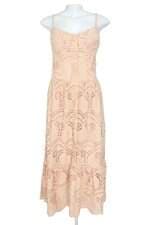 vestido feminino bege com forro