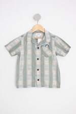 camisa diesel kids estampada