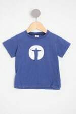 camiseta kids azul com silk