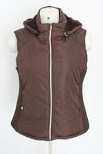 colete feminino marrom