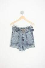 shorts jeans cruise feminino azul com cinto