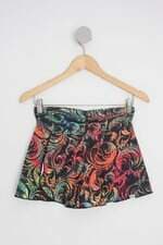 shorts saia esportivo feminino estampado