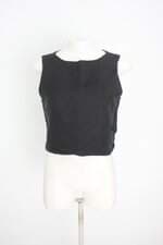 blusa na.loo feminina preta com sobreposição