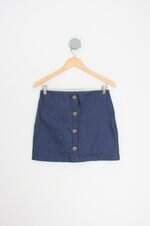 saia amisty feminina azul com forro