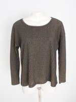 blusa manga longa malwee feminina dourada com brilho