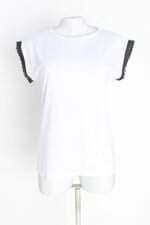 blusa feminina branca com aplique