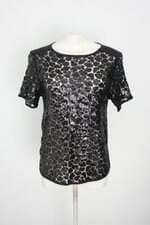 blusa a|k urban feminina preta com transparência