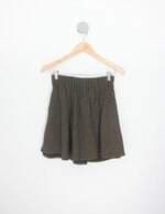 Saia feminina Tigresse preta com Franzido