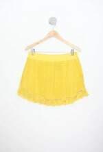 saia bobo feminina amarela com forro