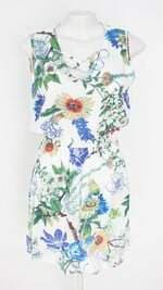 vestido feminino branco floral
