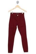 calça jeans feminina vermelha