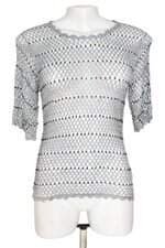 blusa el mio feminina cinza com aplique