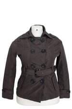 casaco feminino shakkyra marrom com cinto