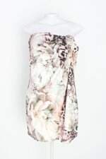 vestido moikana feminino estampado com bojo e drapeado