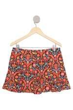 saia Zara feminina estampada 