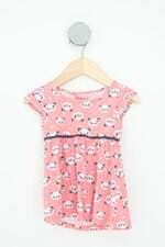 vestido duduka kids rosa estampado