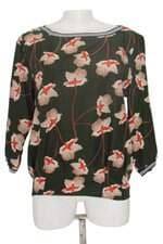 blusa cenarium feminina estampada com pregas