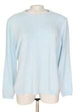 blusa de malha feminina azul