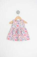 vestido kids estampado com aplique