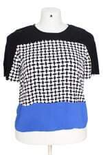 blusa Zara feminina estampada com recortes