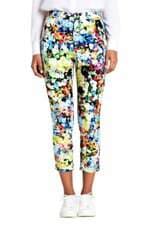 calça de tecido Zara feminino colorido com cós com elástico