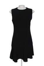 vestido curto mary zaide feminino preto com babado e forro