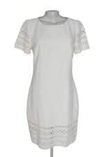 vestido heckel verri off white com corte à laser