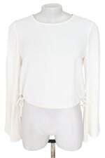 blusa cropped kes feminina off white