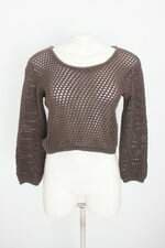blusa de tricô daslu feminina marrom