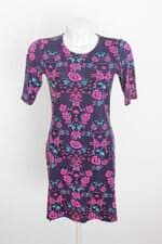 vestido renner feminino estampado com barra mullet e fenda