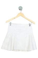 saia Zara kids off white com forro e peplum