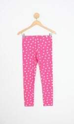 calça de tecido C&A kids estampada com cós com elástico
