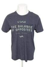 camiset rvca masculina azul com silk