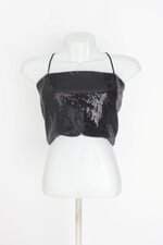 blusa pink age feminina preta com paetê