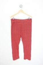 calça de tecido sacada feminina estampada
