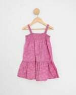 vestido malwee kids rosa estampado