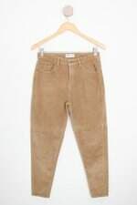 calça de tecido fuzarka kids marrom
