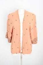 kimono forever21 feminino laranja com bordado