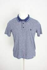camisa polo hering masculina azul com bordado